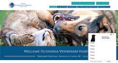 Desktop Screenshot of livoniavethospital.com